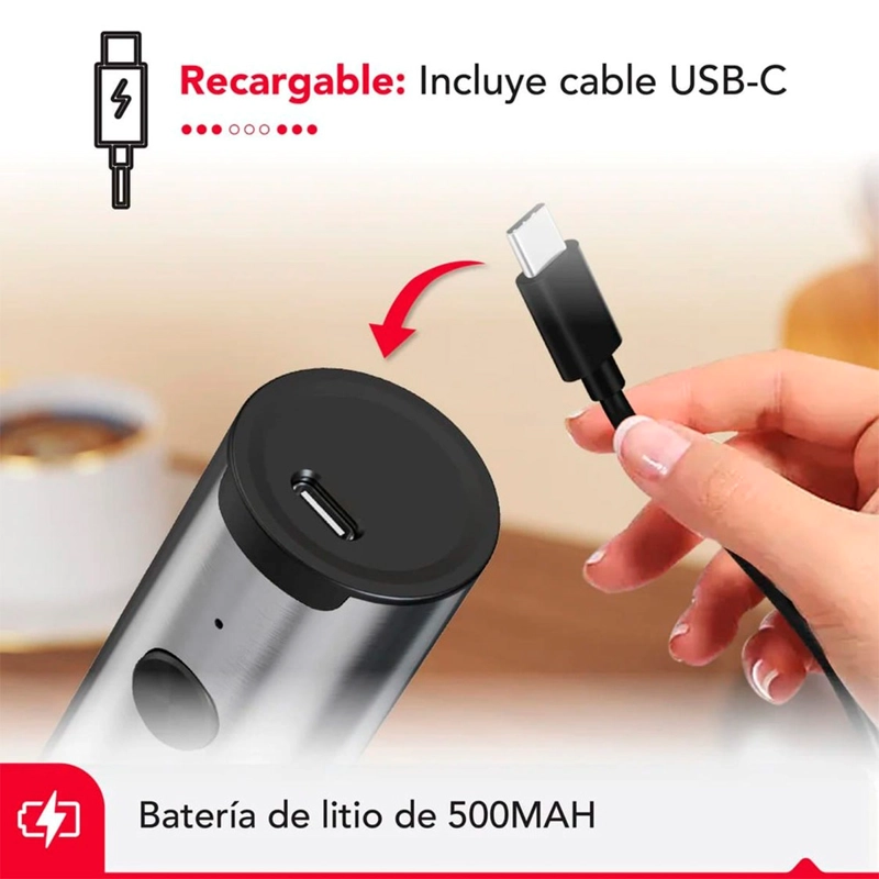ESPUMADOR Y BATIDOR THORBER DUAL MILK FROTHER - 6