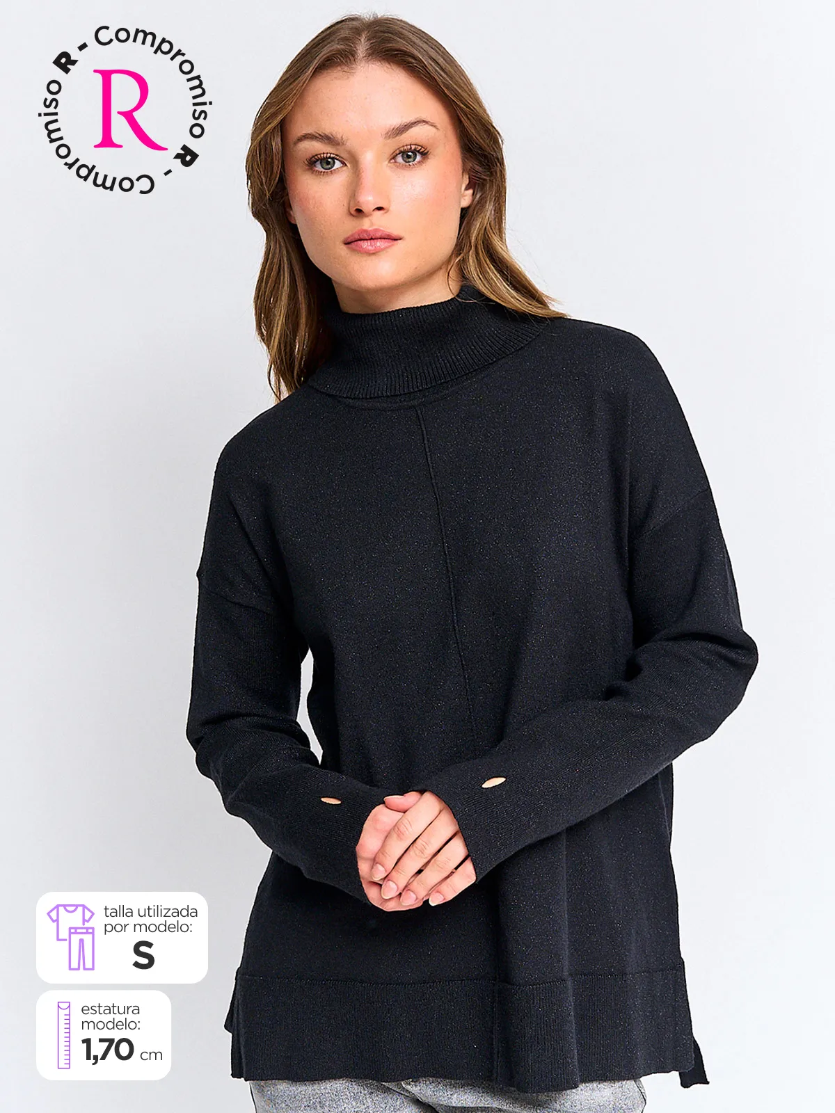 SWEATER MUJER BARBADOS CUELLO ALTO - 1