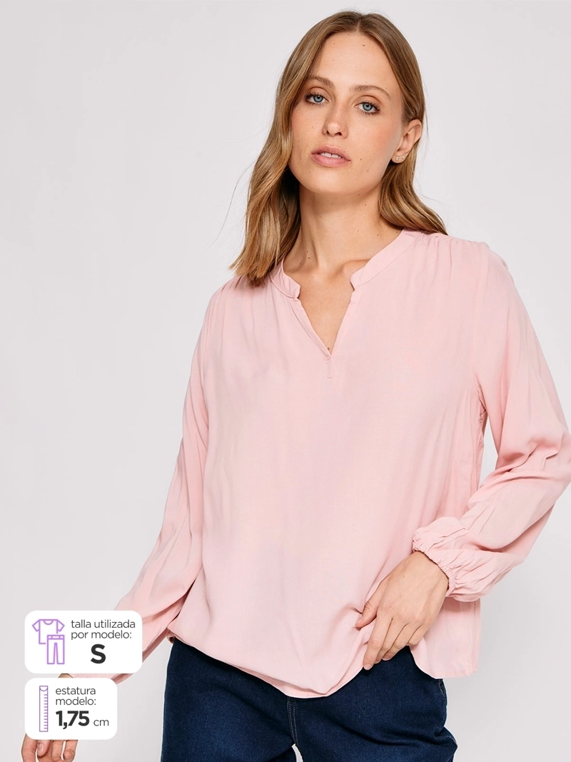 BLUSA MUJER AZIZ MANGA LARGA