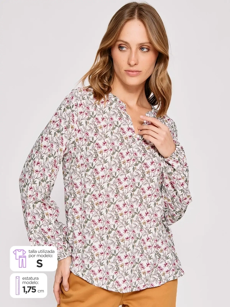 BLUSA MUJER AZIZ MANGA LARGA - 1
