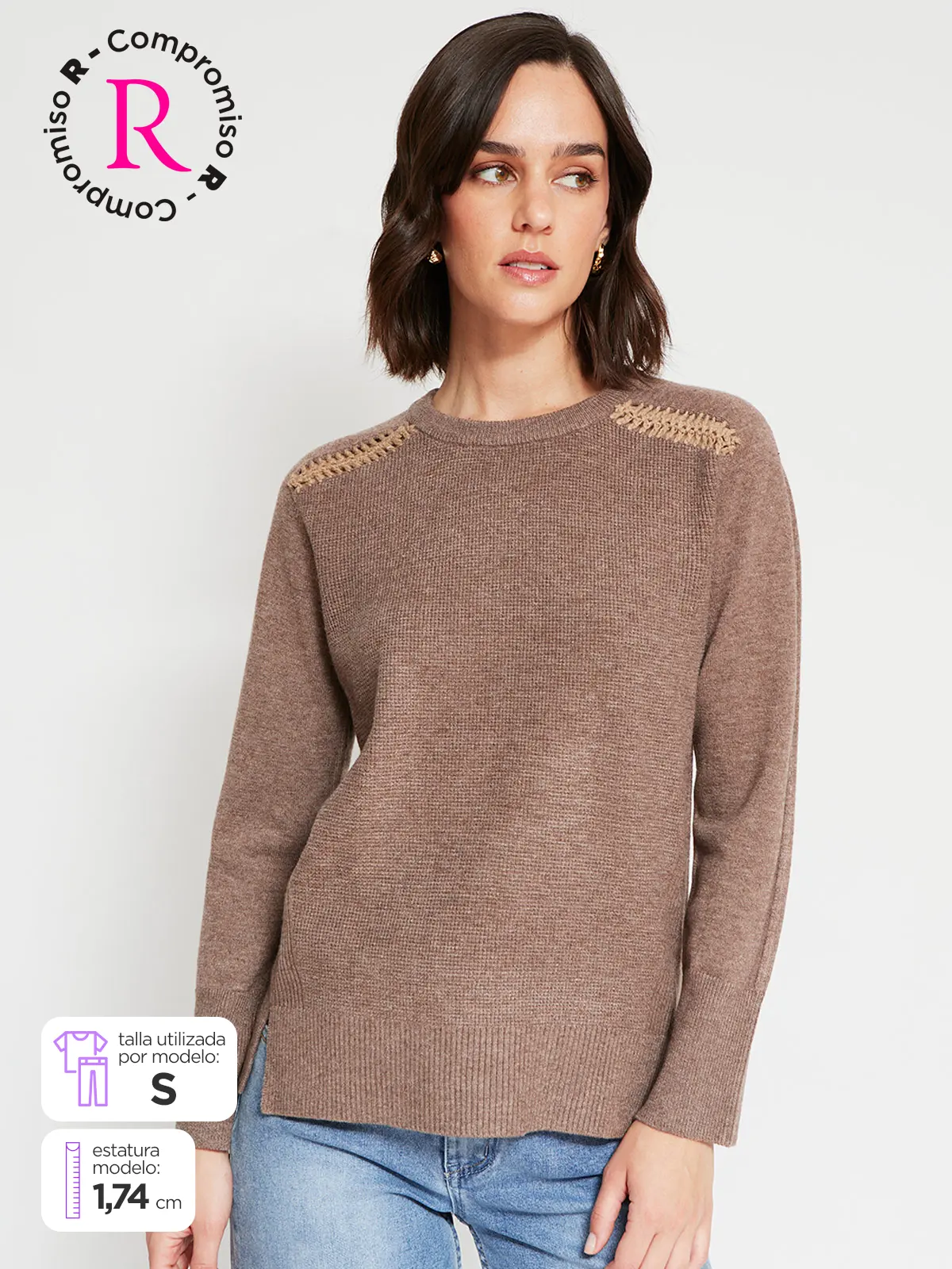 SWEATER MUJER TATIENNE CUELLO REDONDO - 1