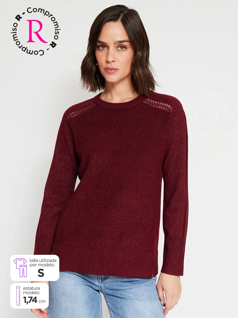 SWEATER MUJER TATIENNE CUELLO REDONDO - 1