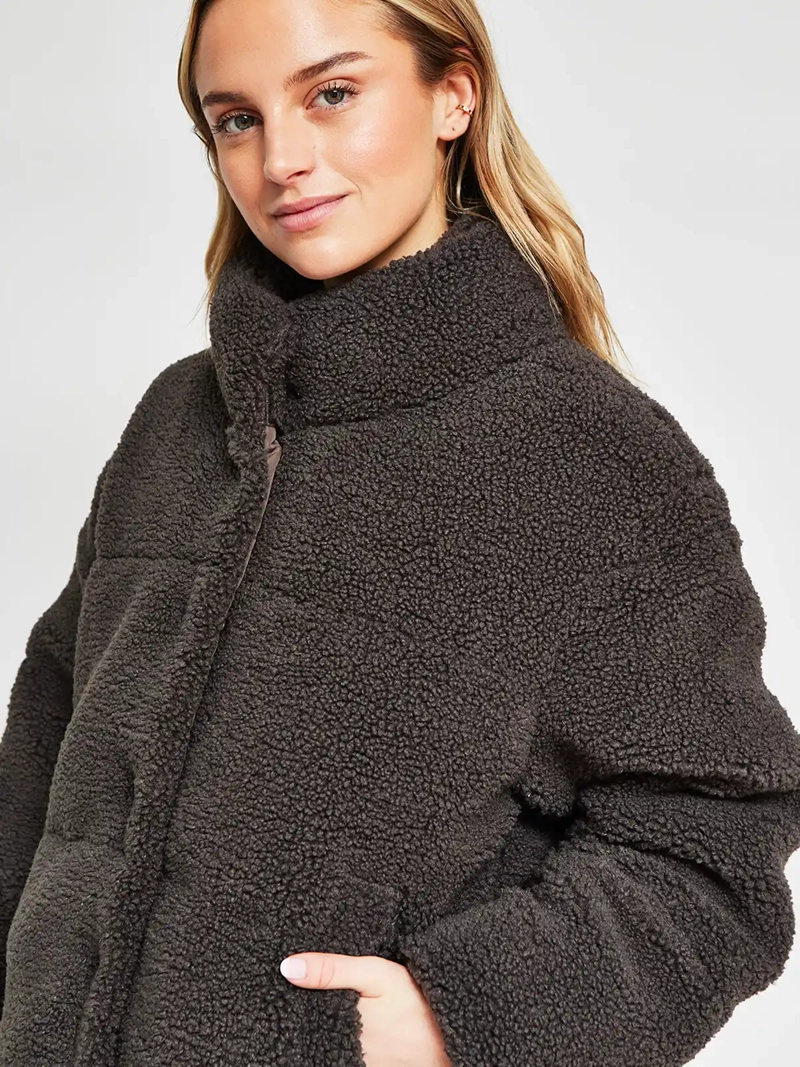 CHAQUETA MUJER AEROPOSTALE SHERPA PUFFA - 4