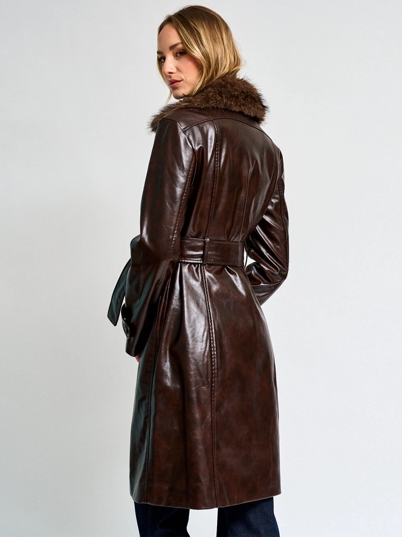 CHAQUETA MUJER MARQUIS TRENCH EFECTO PIEL - 3