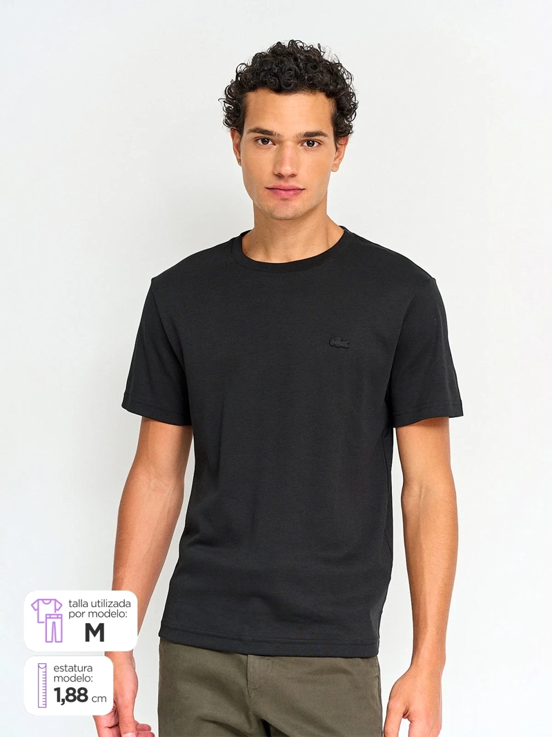 POLERA HOMBRE LACOSTE ALGODÓN MANGA CORTA - 1