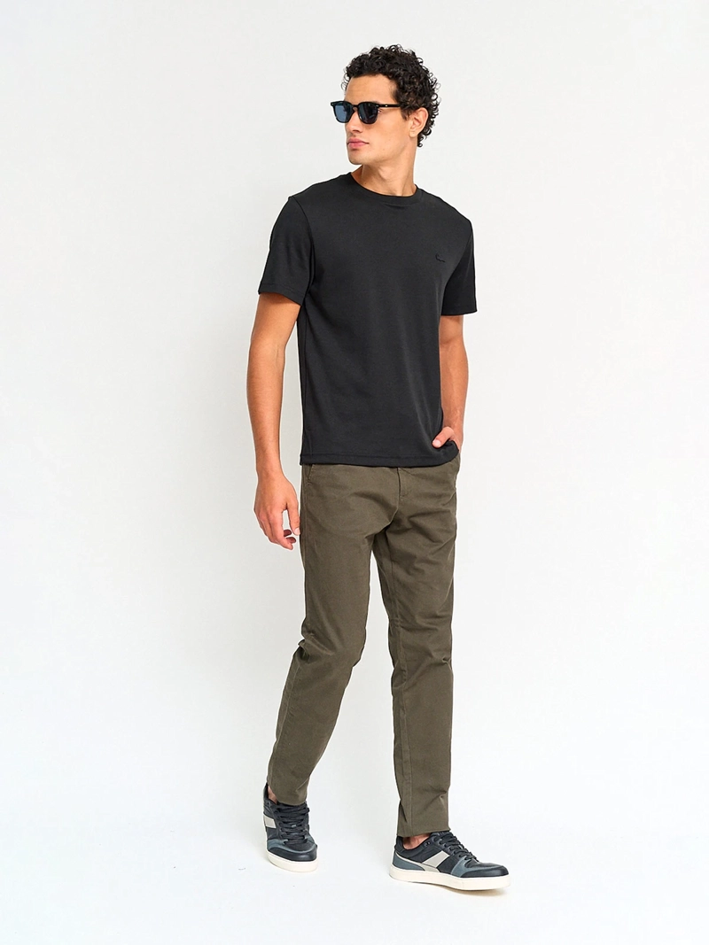 POLERA HOMBRE LACOSTE ALGODÓN MANGA CORTA - 4
