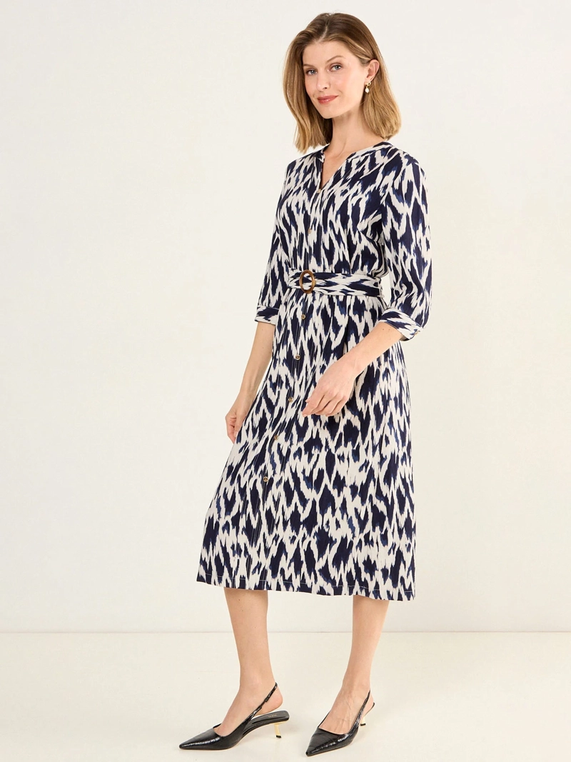 VESTIDO MUJER MA GRIFFE ESTAMPADO CAMISERO - 2