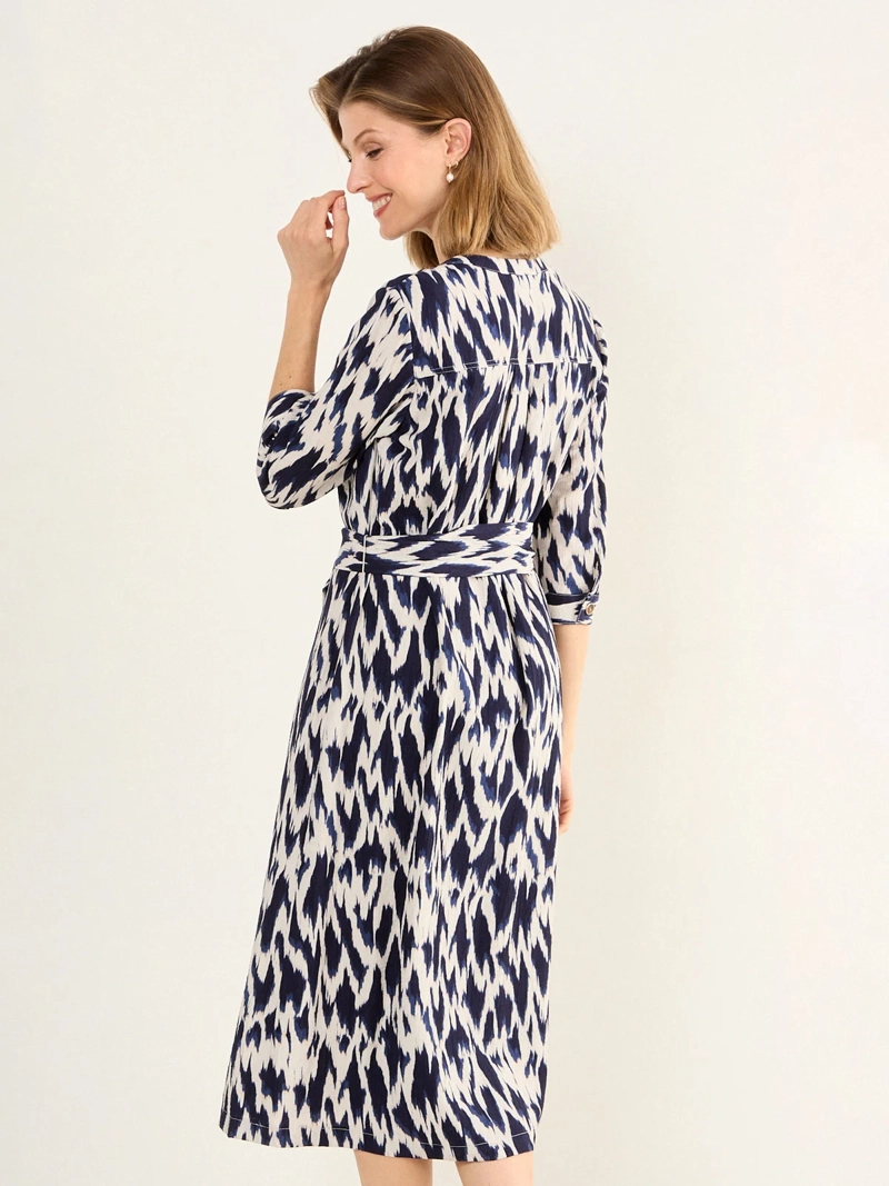 VESTIDO MUJER MA GRIFFE ESTAMPADO CAMISERO - 4