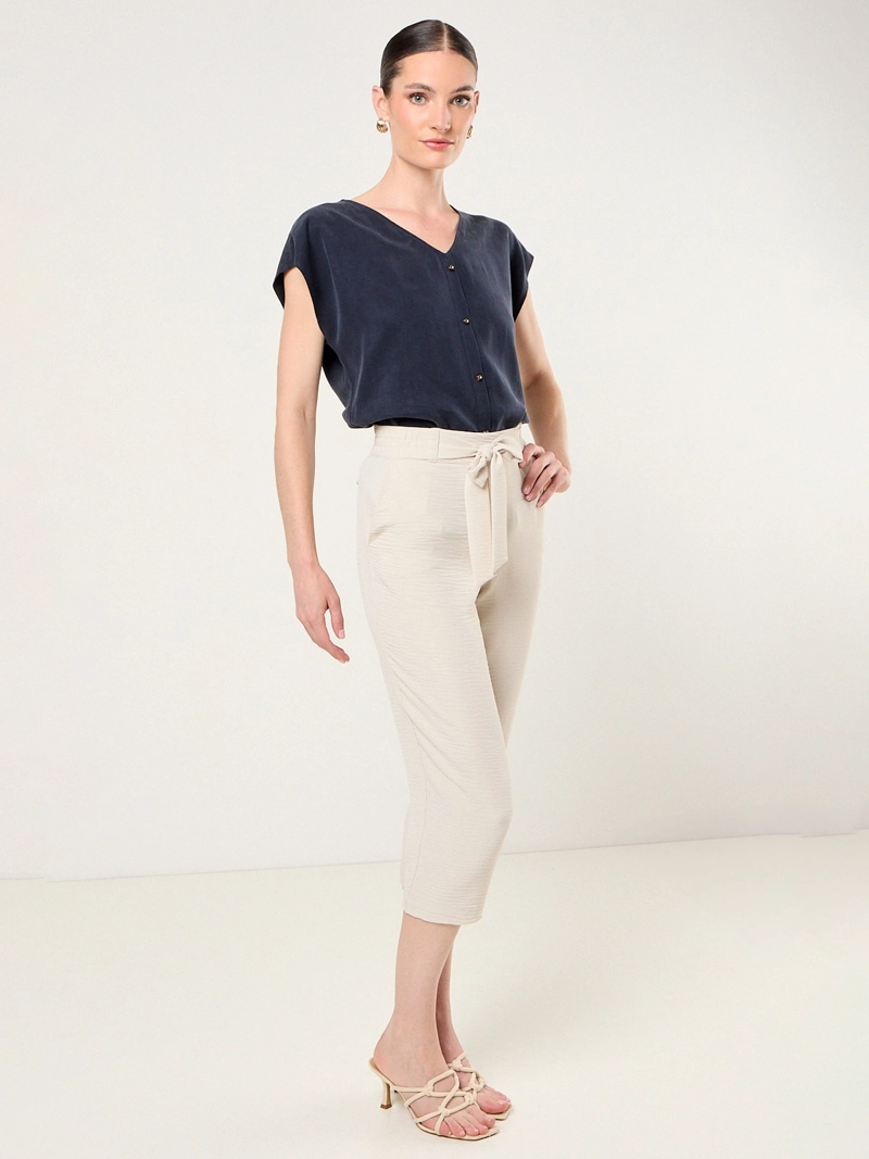 BLUSA MUJER MA GRIFFE ESCOTE EN V BOTONES - 2