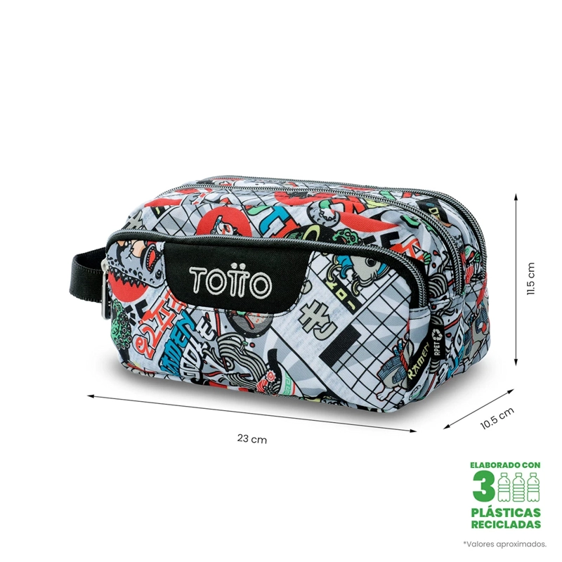ESTUCHE TOTTO AGAPEC GRIS - 2