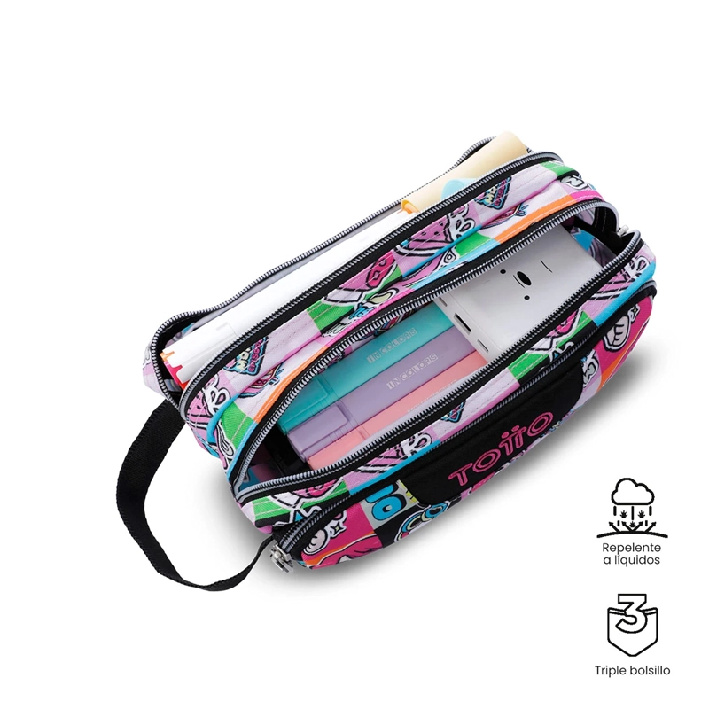 ESTUCHE TOTTO AGAPEC ROSADO - 3