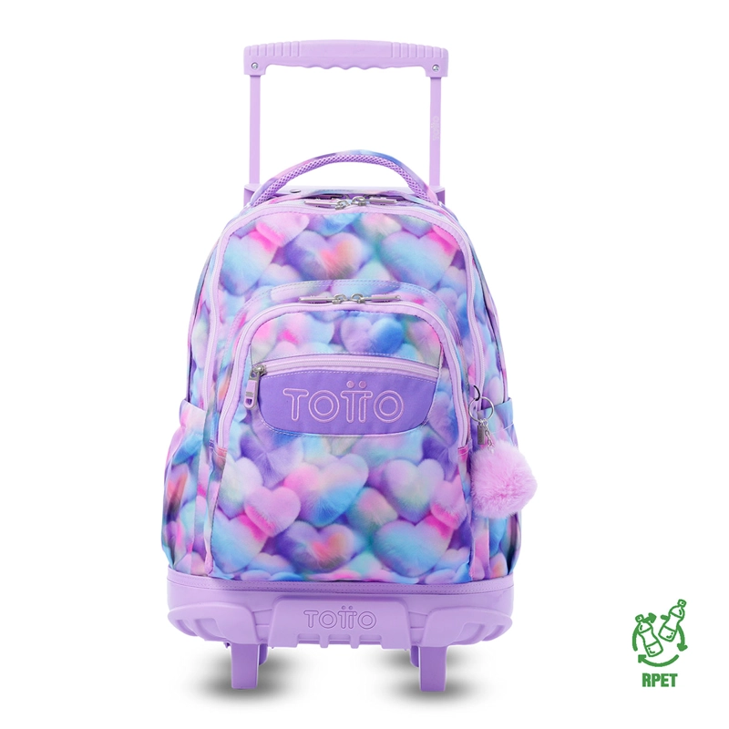 MOCHILA CON RUEDAS TOTTO RENGLON MORADO - 1