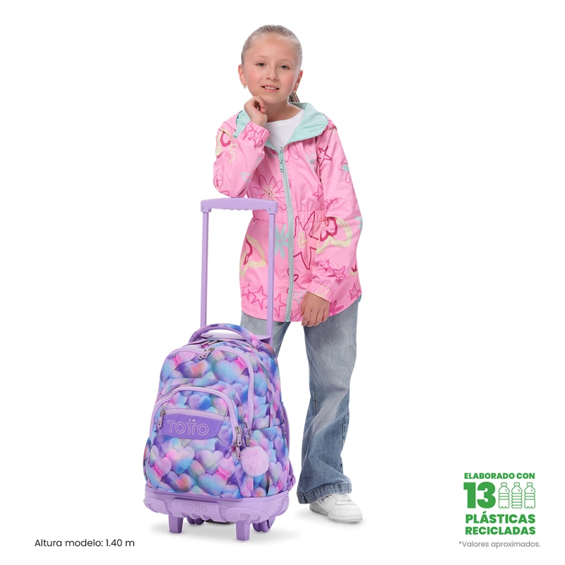 MOCHILA CON RUEDAS TOTTO RENGLON MORADO - 2