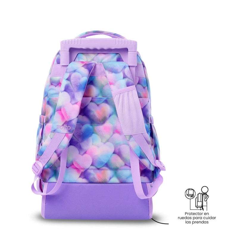 MOCHILA CON RUEDAS TOTTO RENGLON MORADO - 5