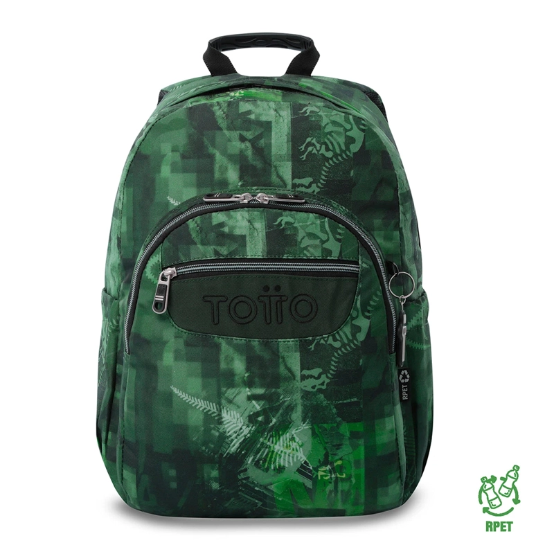 MOCHILA TOTTO ACUARELA VERDE - 1