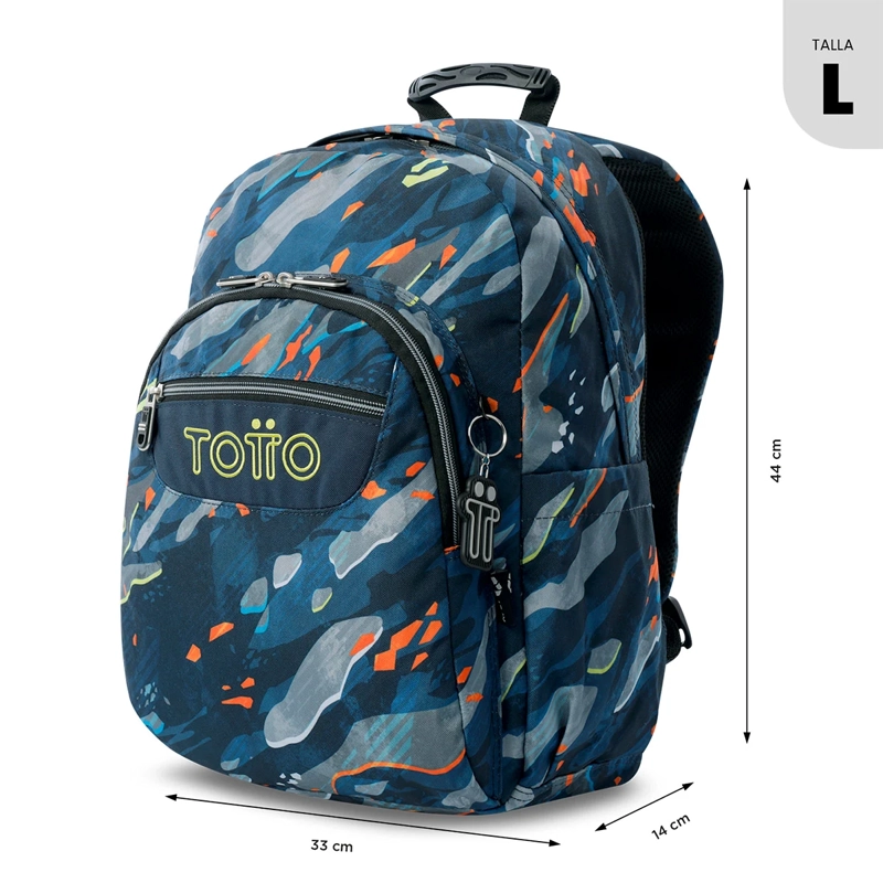 MOCHILA TOTTO ACUARELA AZUL - 3