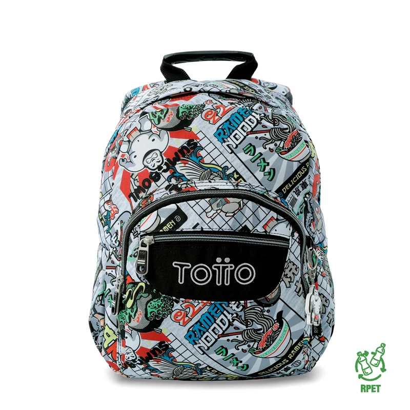 MOCHILA TOTTO TEMPERA GRIS - 1