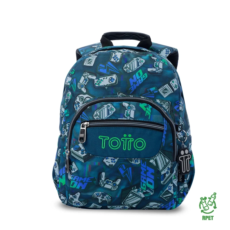 MOCHILA TOTTO TEMPERA AZUL - 1
