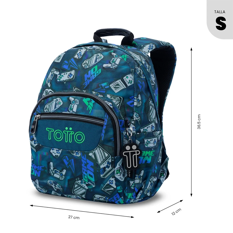 MOCHILA TOTTO TEMPERA AZUL - 3