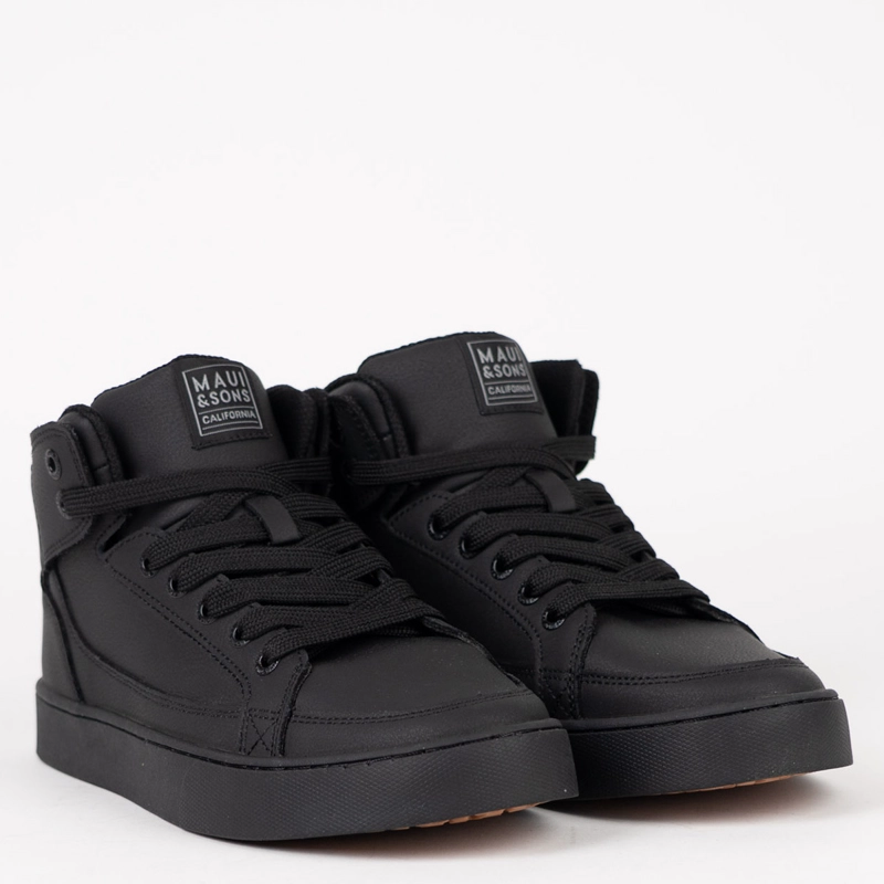 ZAPATILLAS NIÑO MAUI & SONS ESCOLARES NEGRO 5CE119-MC CUERO - 2