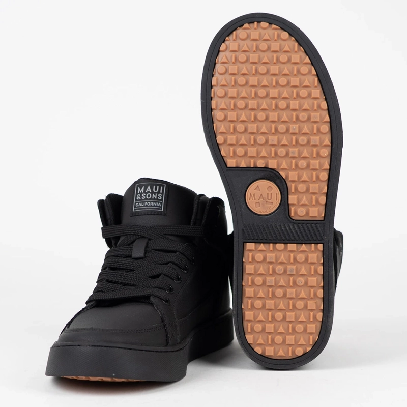 ZAPATILLAS NIÑO MAUI & SONS ESCOLARES NEGRO 5CE119-MC CUERO - 5