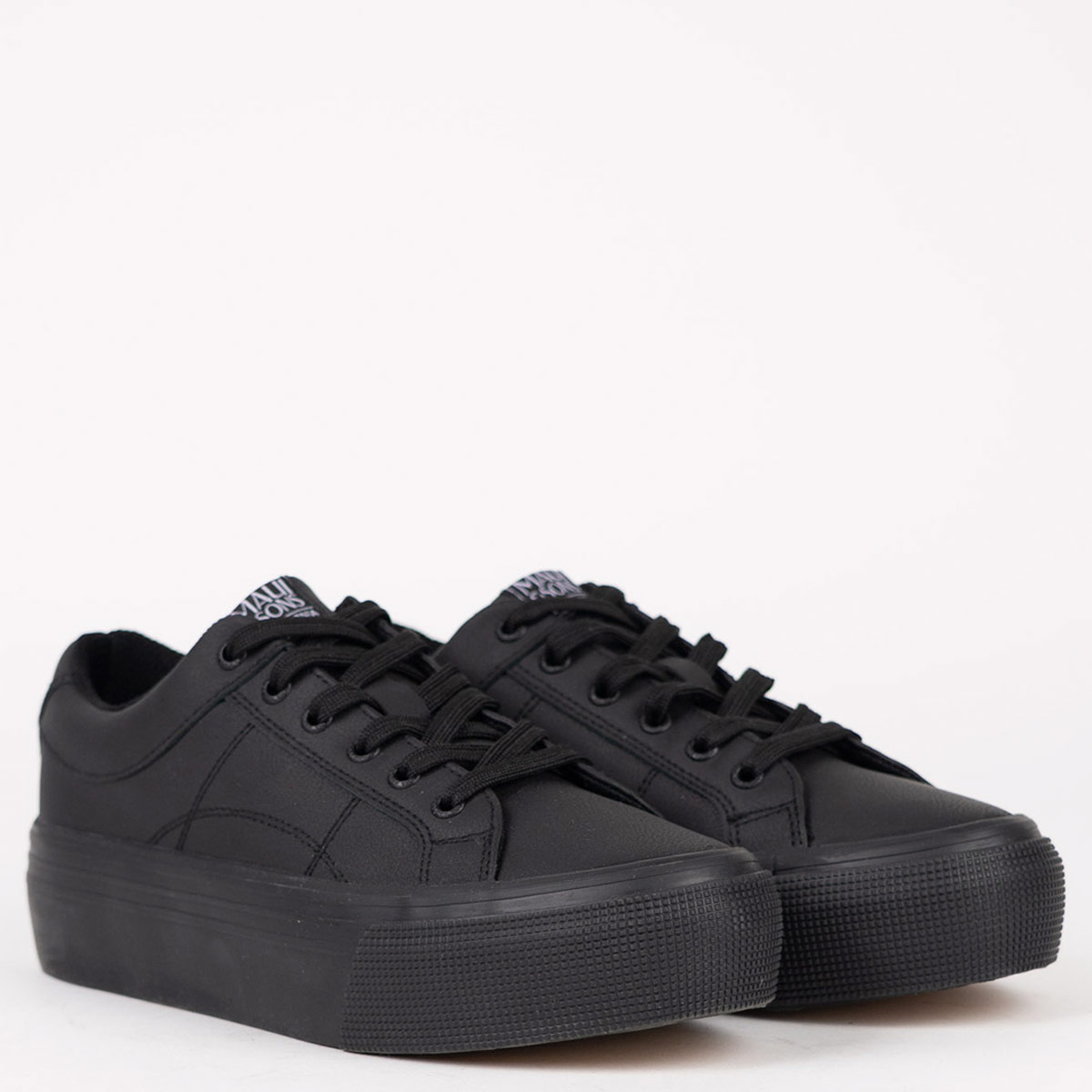 ZAPATILLAS MUJER MAUI & SONS ESCOLARES NEGRO 5CE118-WC CUERO - 3