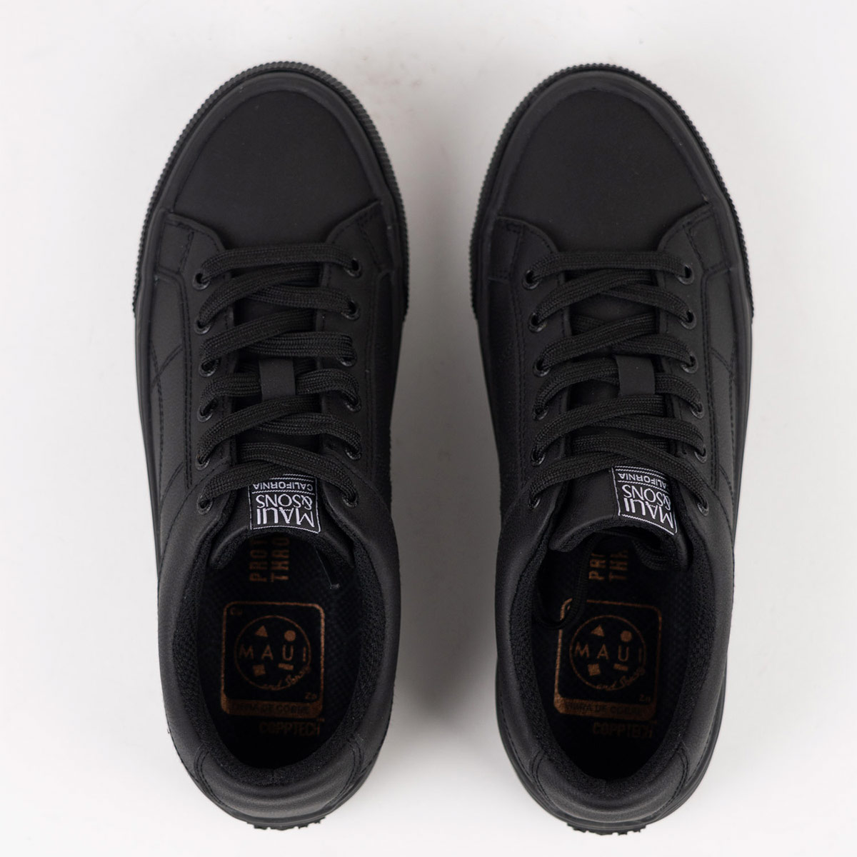 ZAPATILLAS MUJER MAUI & SONS ESCOLARES NEGRO 5CE118-WC CUERO - 6