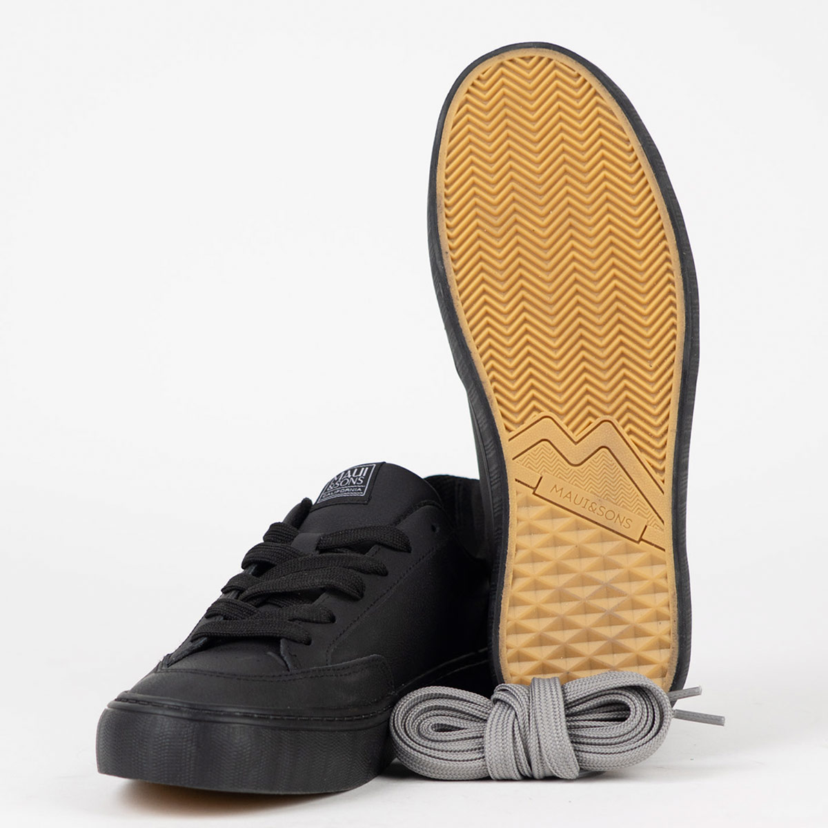 ZAPATILLAS MUJER MAUI & SONS ESCOLARES NEGRO 5CE109-WC CUERO - 7