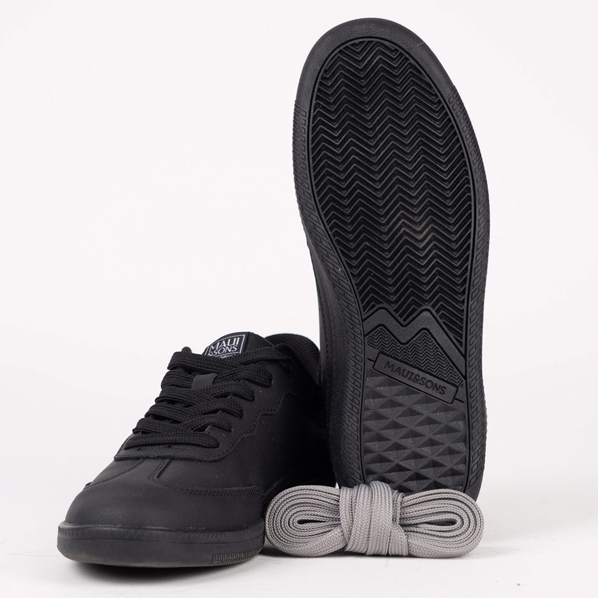 ZAPATILLAS MUJER MAUI & SONS ESCOLARES NEGRO 5CE109-WC CUERO - 6