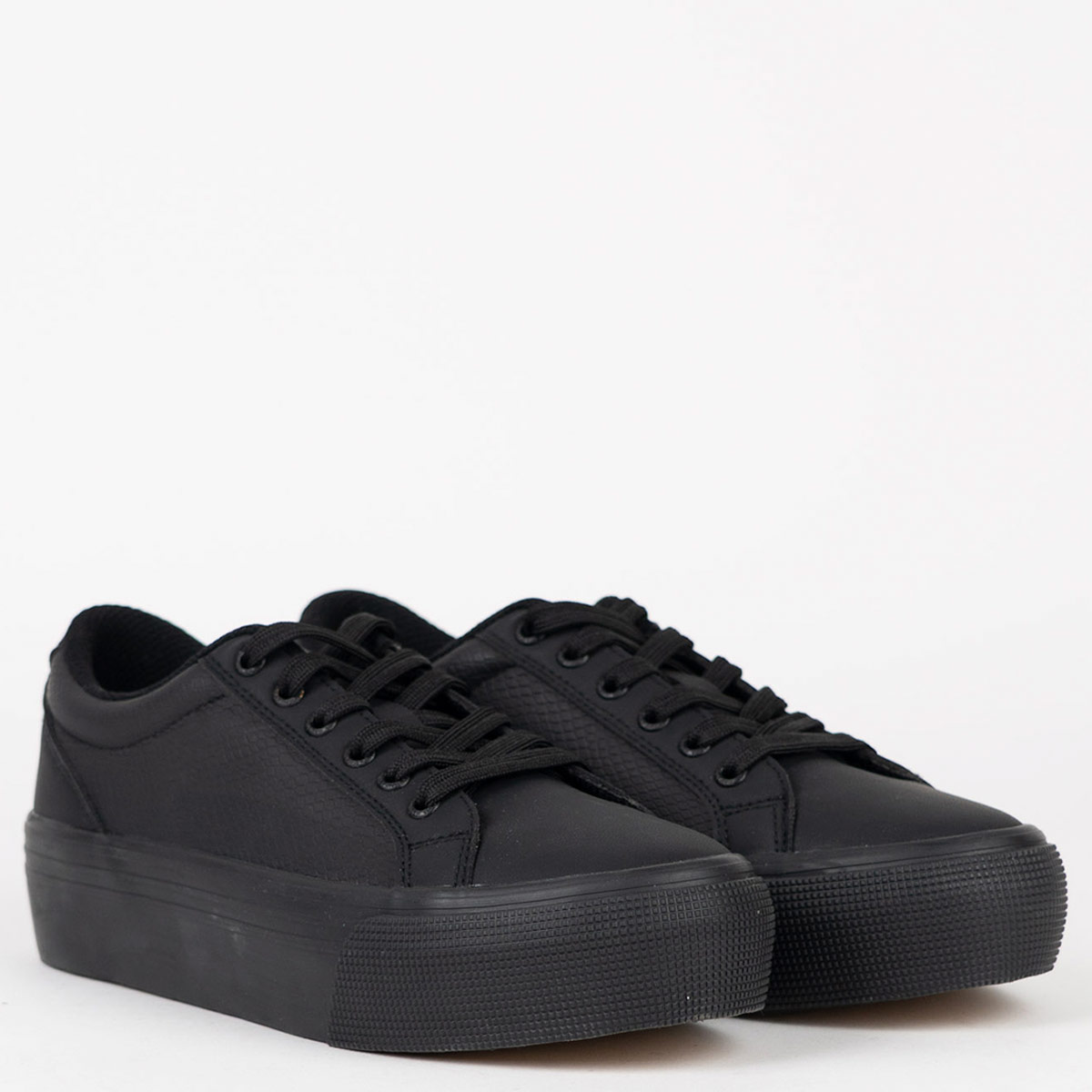 ZAPATILLAS MUJER MAUI & SONS ESCOLARES NEGRO 5CE114-WC CUERO - 3