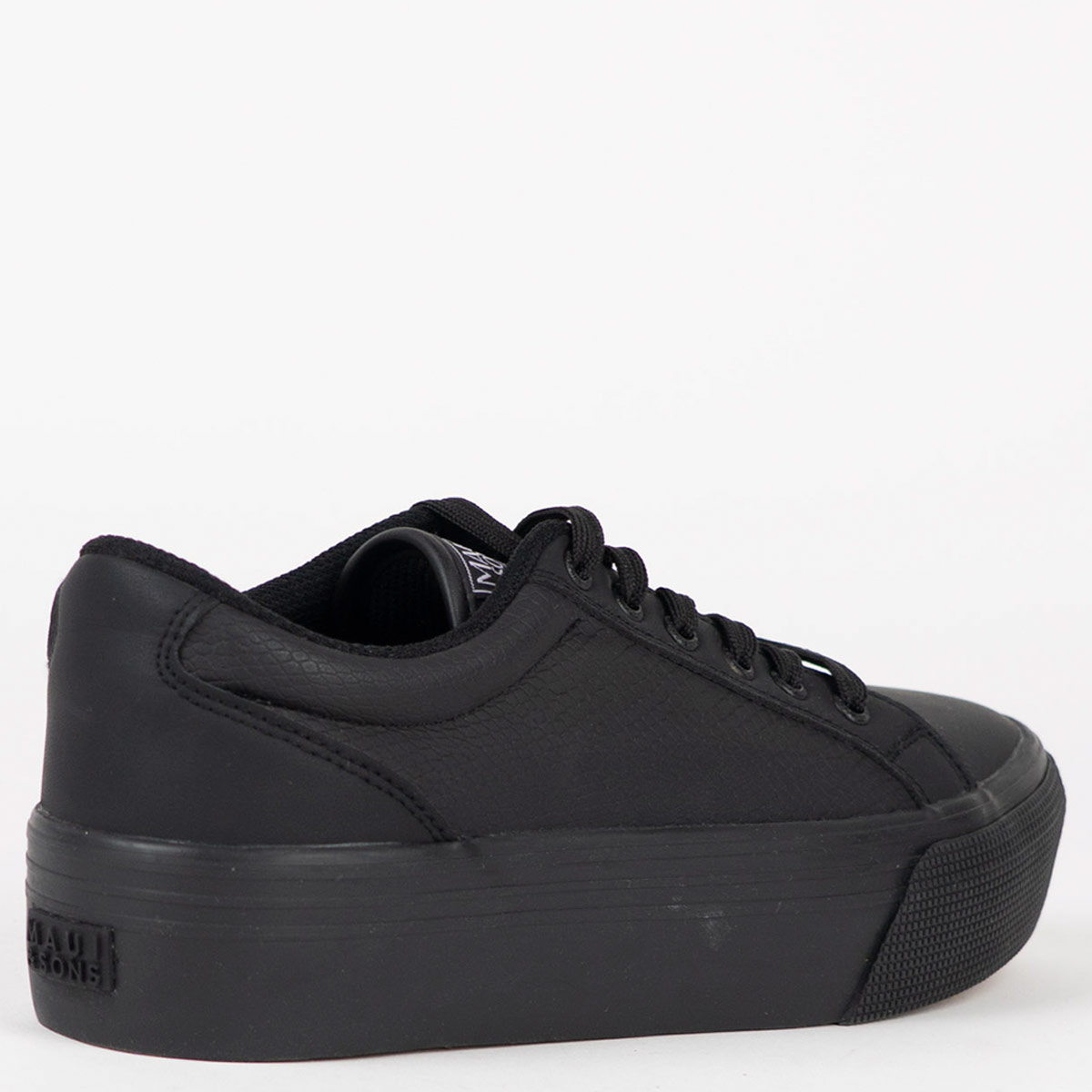 ZAPATILLAS MUJER MAUI & SONS ESCOLARES NEGRO 5CE114-WC CUERO - 5
