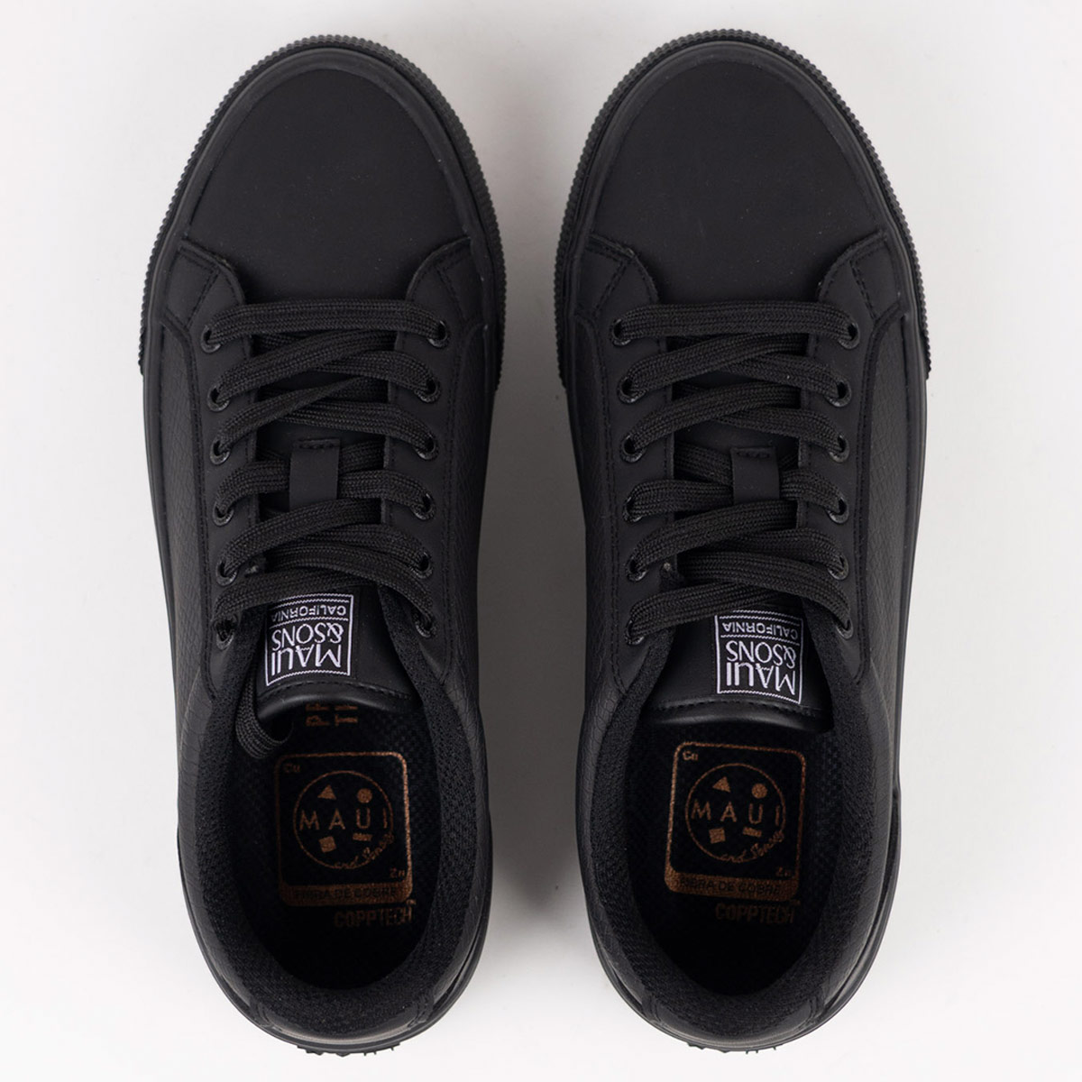 ZAPATILLAS MUJER MAUI & SONS ESCOLARES NEGRO 5CE114-WC CUERO - 7