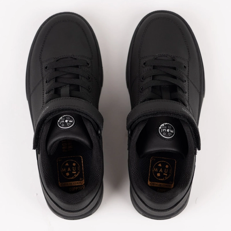 ZAPATILLAS NIÑO MAUI & SONS ESCOLARES NEGRO 5CE119-MC CUERO - 6