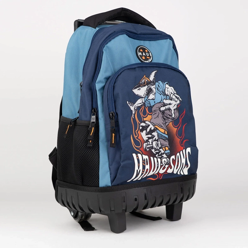 MOCHILA CON RUEDAS MAUI & SONS 5AM157-KC AZUL - 1