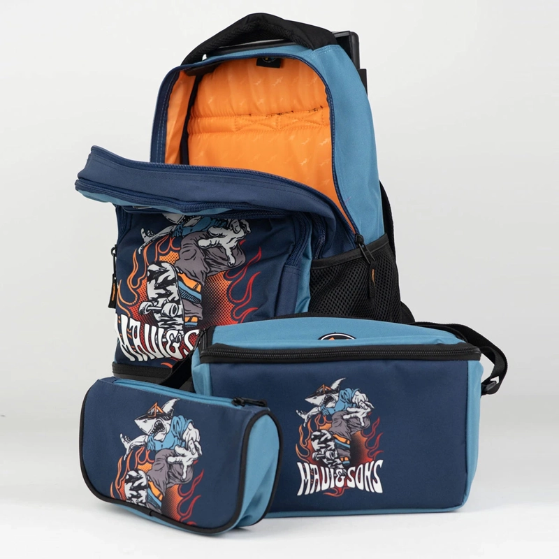 MOCHILA CON RUEDAS MAUI & SONS 5AM157-KC AZUL - 3
