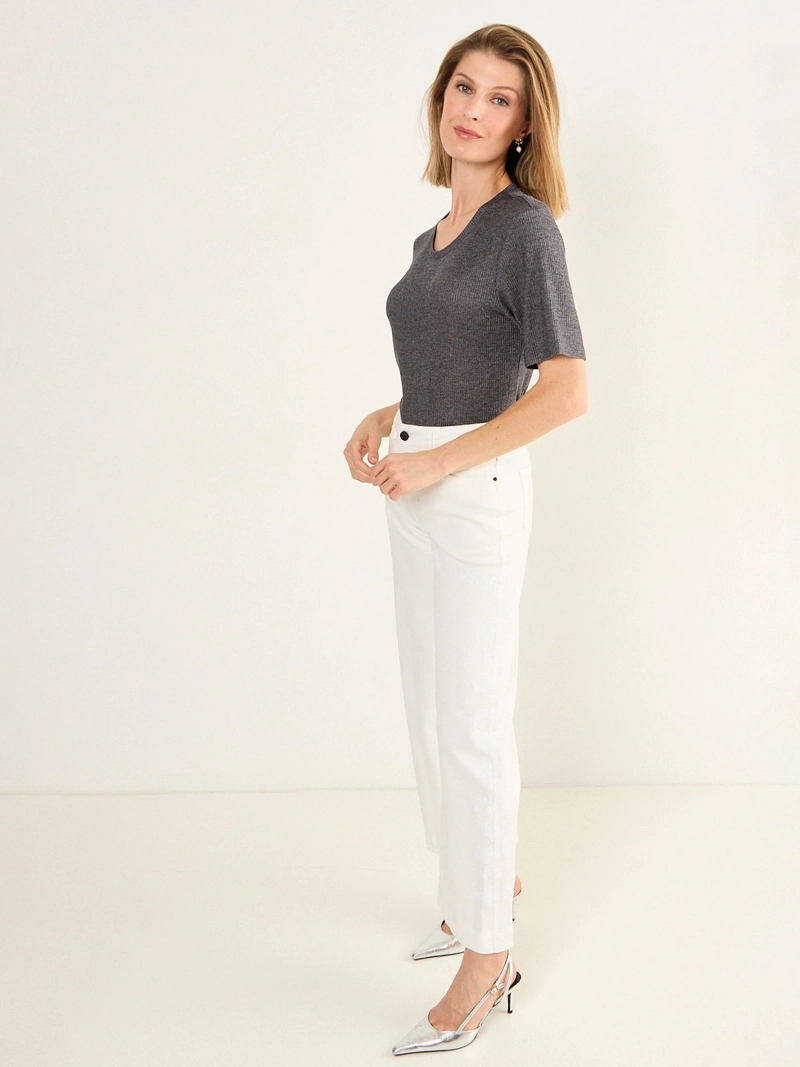 POLERA MUJER MA GRIFFE ACANALADA ARGOLLA - 2