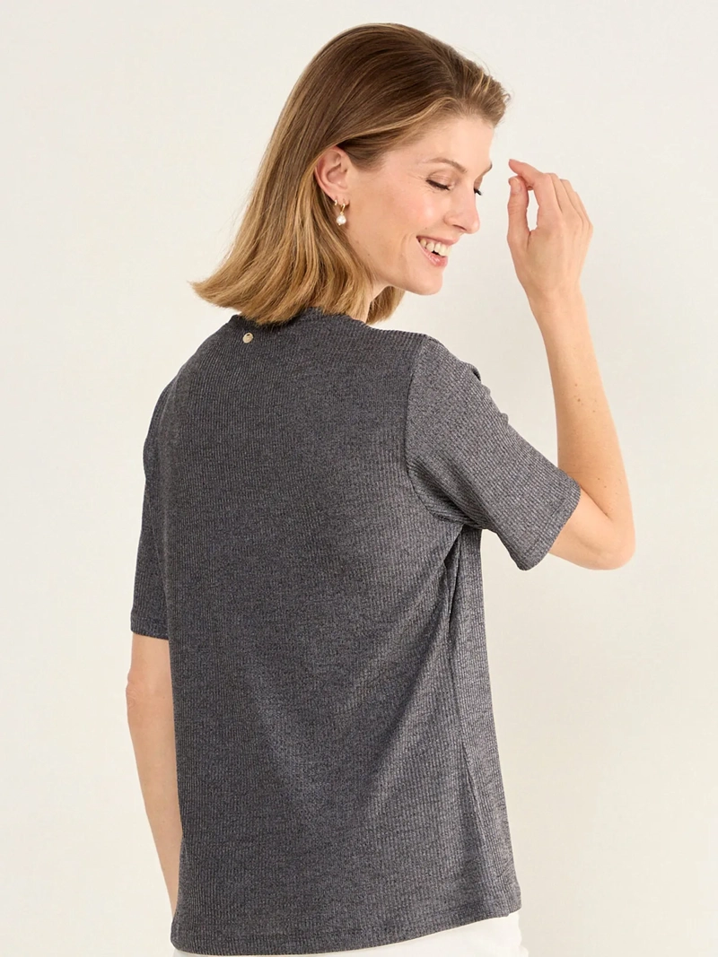 POLERA MUJER MA GRIFFE ACANALADA ARGOLLA - 4