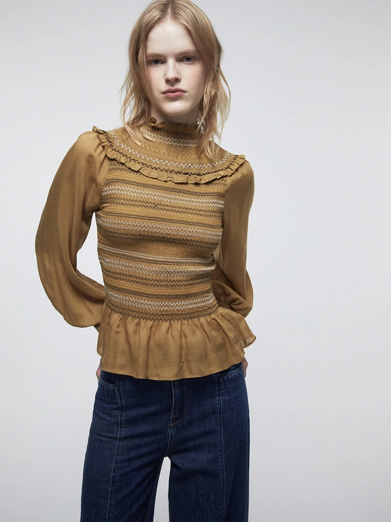 BLUSA MUJER SFERA MANGA LARGA - 2