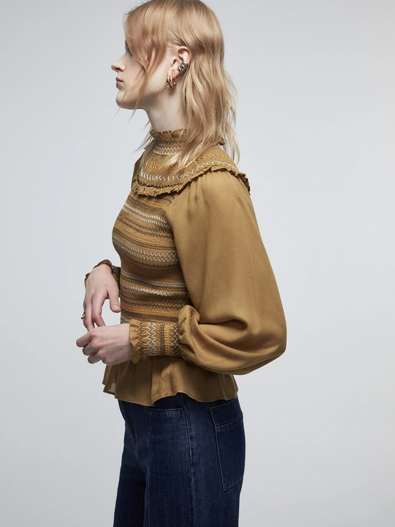 BLUSA MUJER SFERA MANGA LARGA - 3