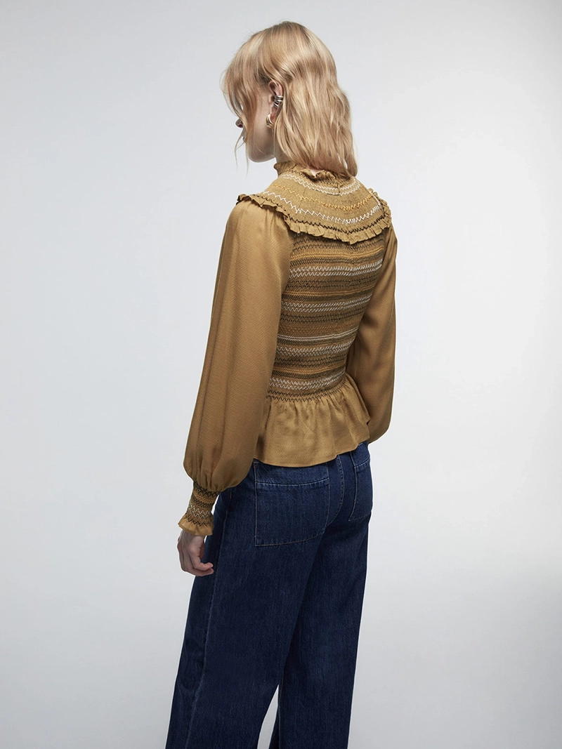 BLUSA MUJER SFERA MANGA LARGA - 4
