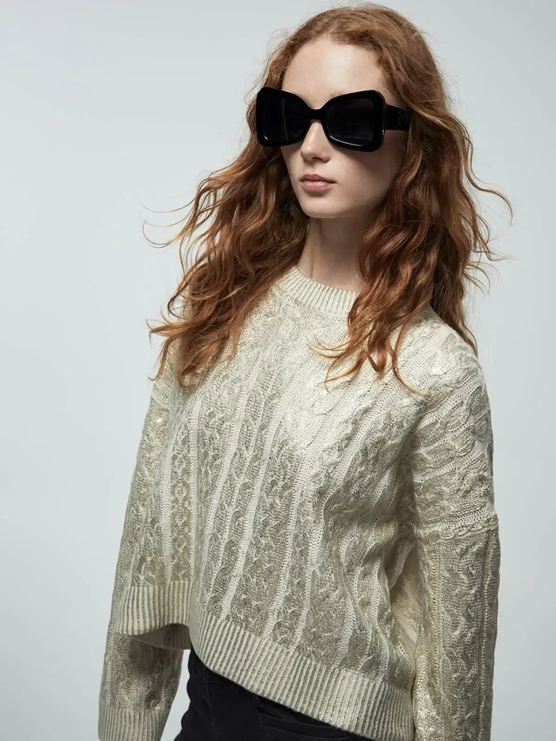 SWEATER MUJER SFERA TRENZADO - 2
