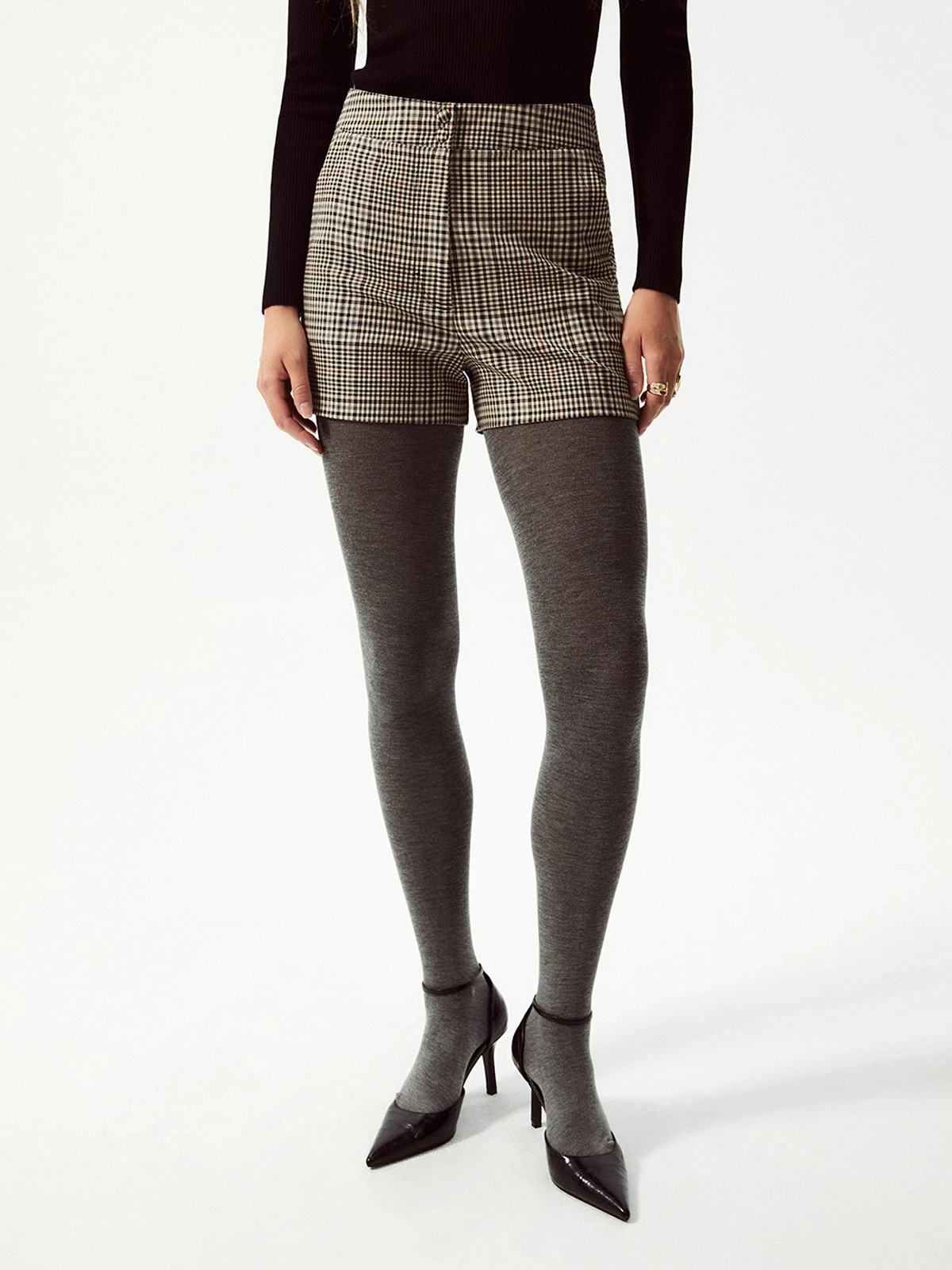 SHORT MUJER SFERA PRINT CUADROS - 3