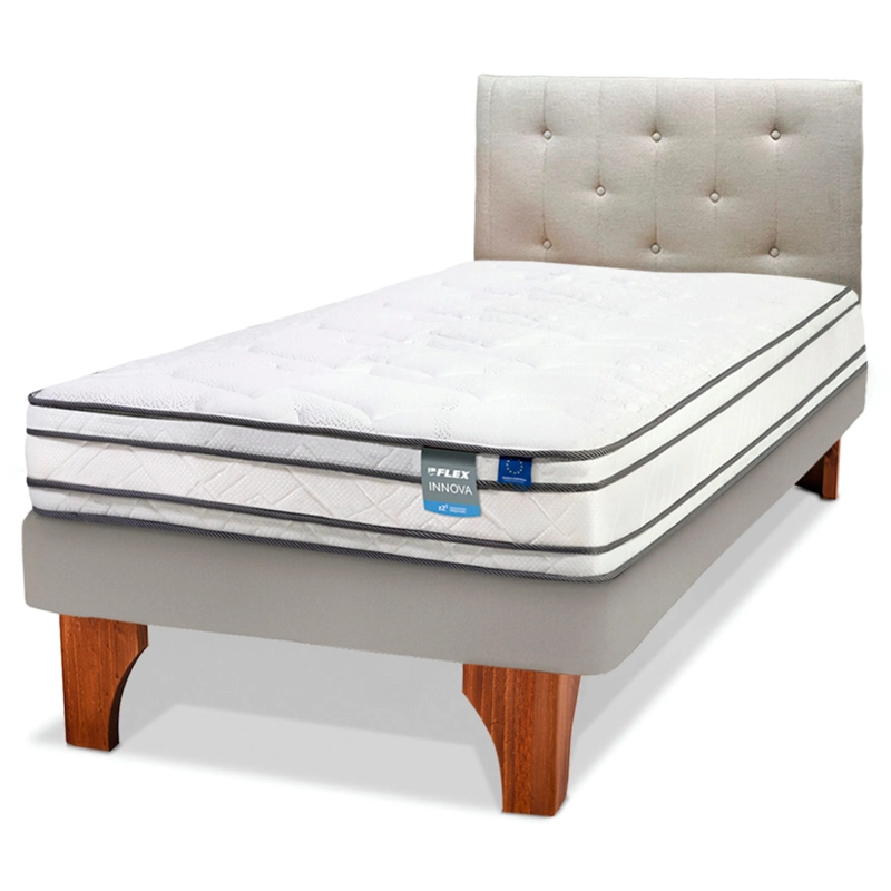 CAMA EUROPEA FLEX INNOVA 1.5 PLAZAS + RESPALDO - 2
