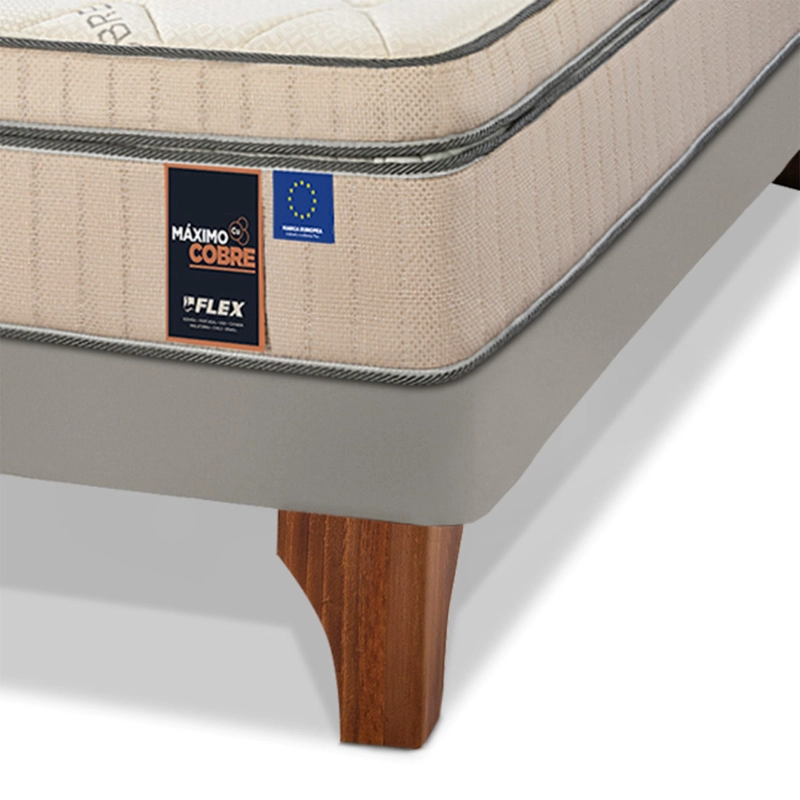 CAMA EUROPEA FLEX MÁXIMO COBRE 1.5 PLAZAS + RESPALDO - 3