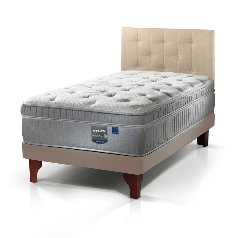 CAMA EUROPEA FLEX PARADISE 1.5 PLAZAS + RESPALDO - 2