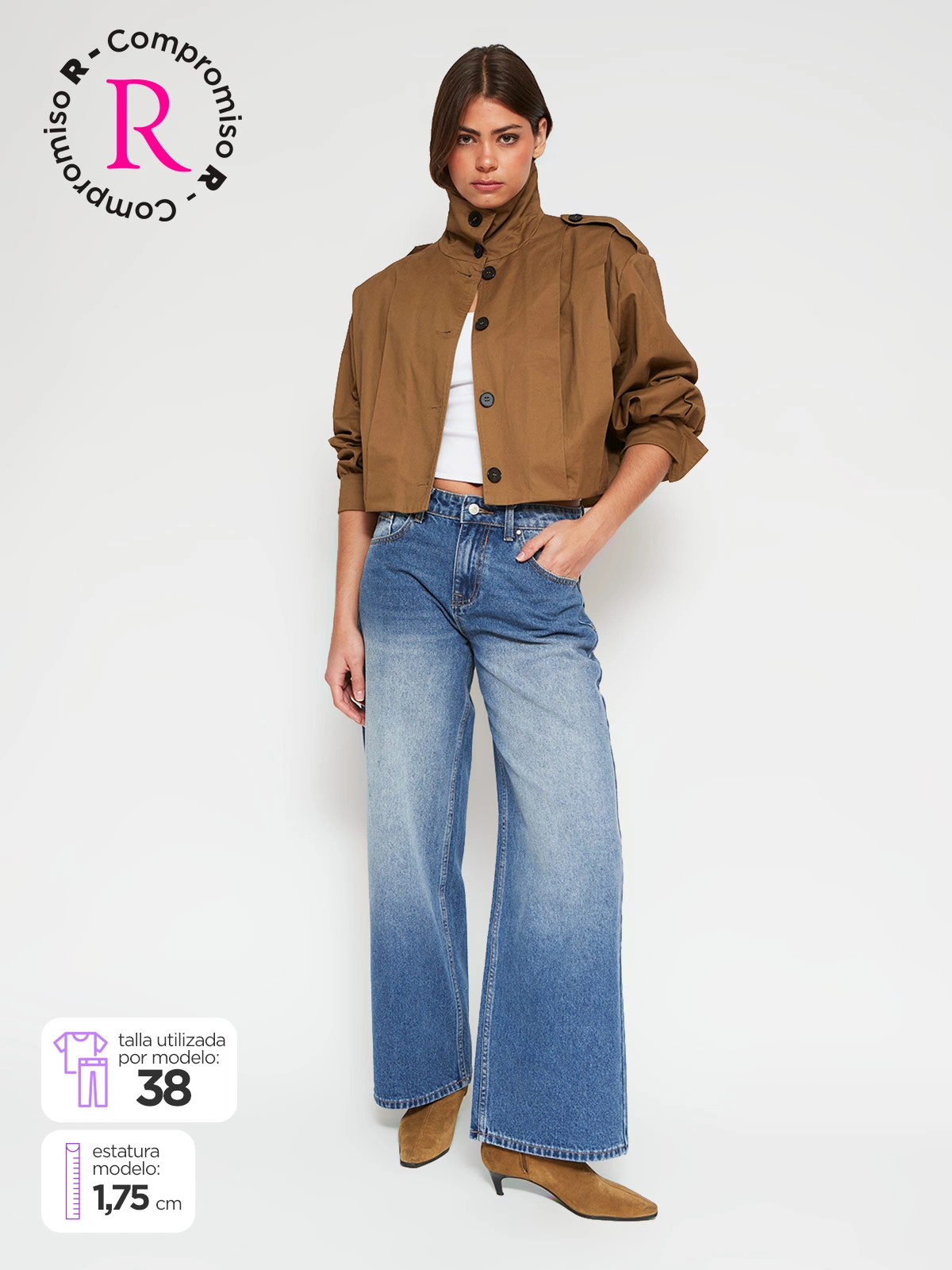 INDEX JEANS MUJER INDEX ALGODÓN TIRO BAJO