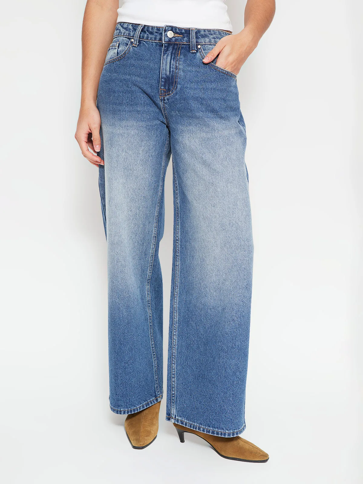 JEANS MUJER INDEX ALGODÓN TIRO BAJO - 2