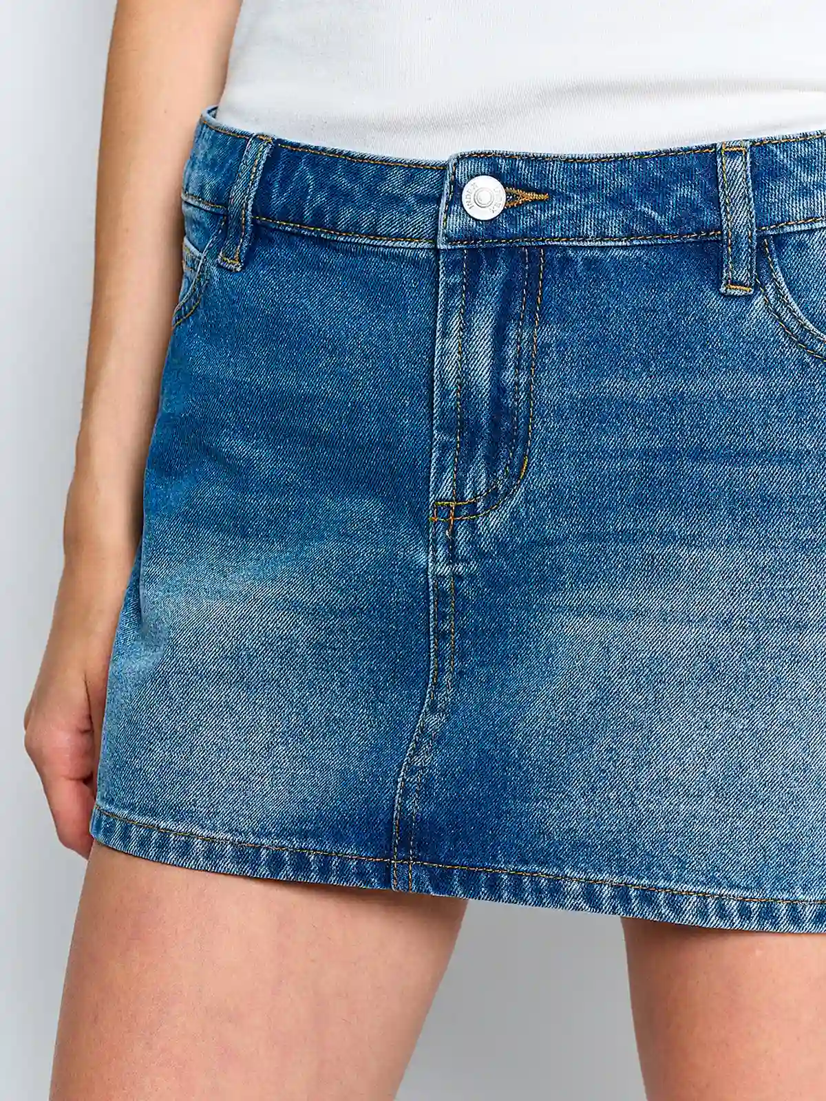 FALDA MUJER INDEX ALGODÓN CORTA DENIM - 4