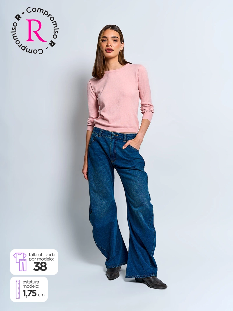 JEANS MUJER INDEX ALGODÓN BARREL ALICATE - 1