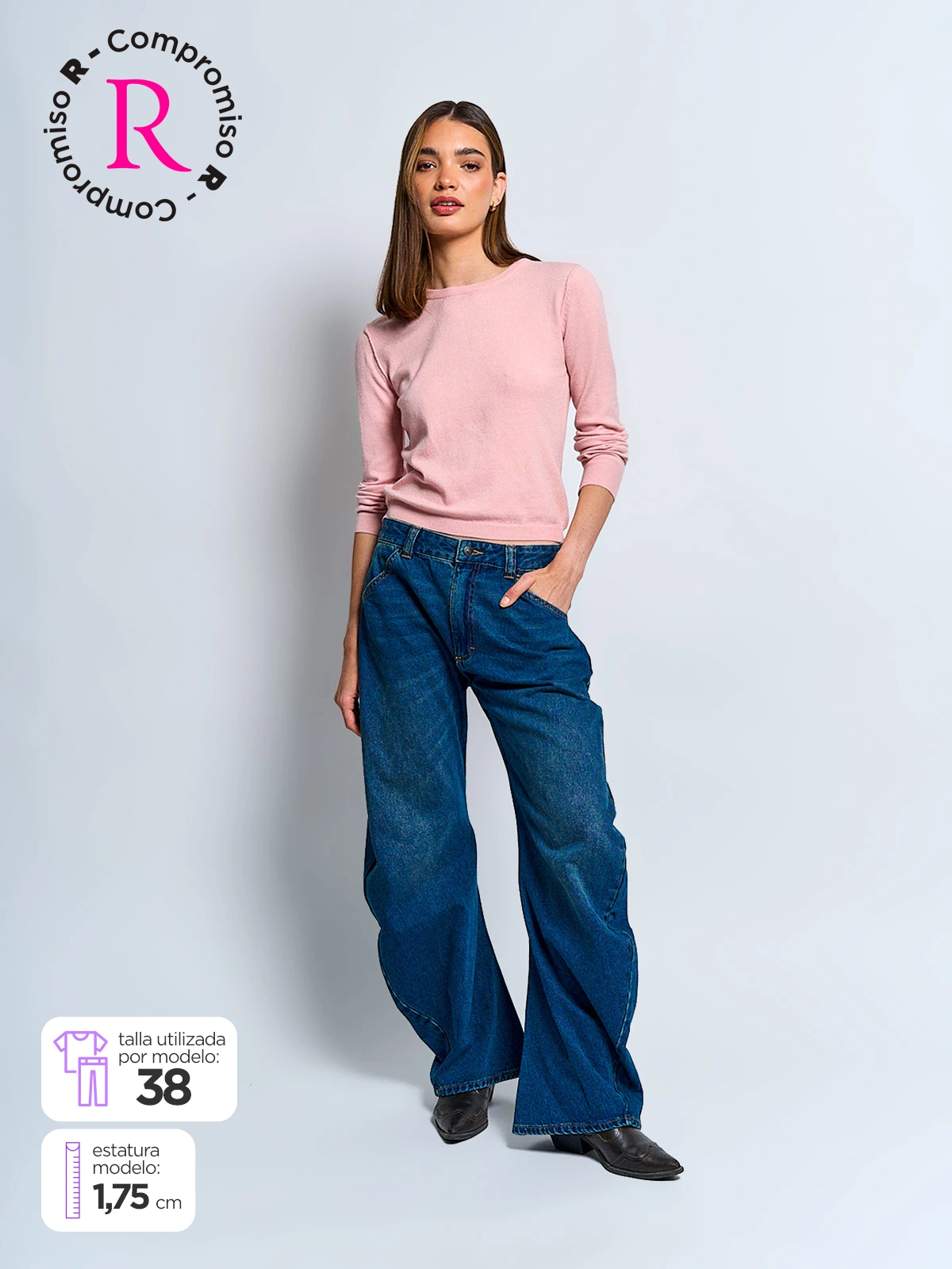 JEANS MUJER INDEX ALGODÓN BARREL ALICATE - 1